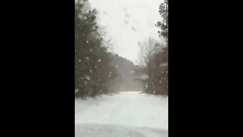 Snow Falling In Wilmar Arkansas