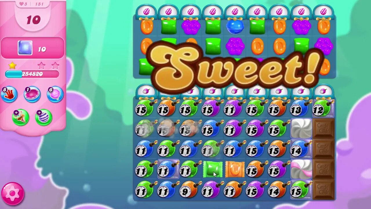 Candy Crush Saga Level 151