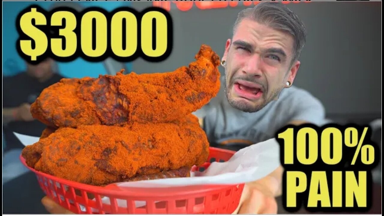 $3000 WOULD'S HOTTEST CHICKEN TENDER CHALLENGE (3.5 MILLION SCOVILLE)