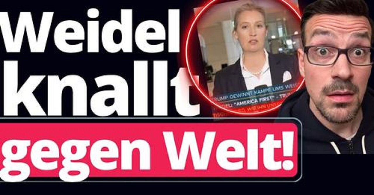 Interview Bombe: Alice Weidel AfD zerlegt frechen Moderator!