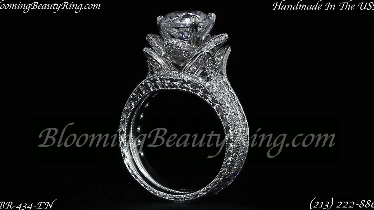 BBR-434EN Engagement Ring By Blooming Beauty Ring Company