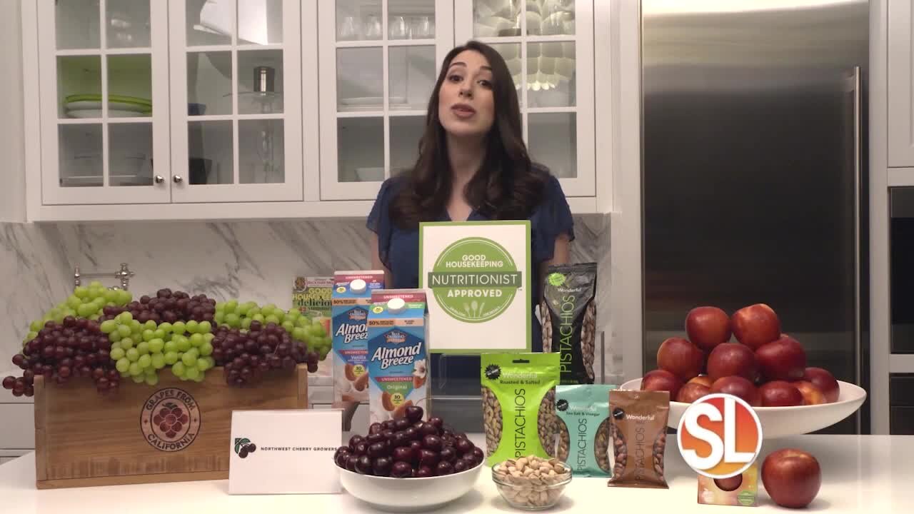 Stefani Sassos for the Good Housekeeping Institute has tips for plant-based snacks