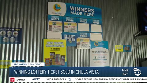 $1.8 million-plus Powerball ticket sold in Chula Vista