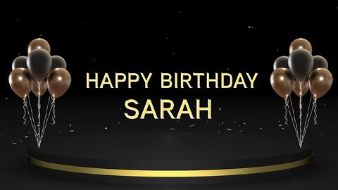 Wish you a very Happy Birthday Sarah