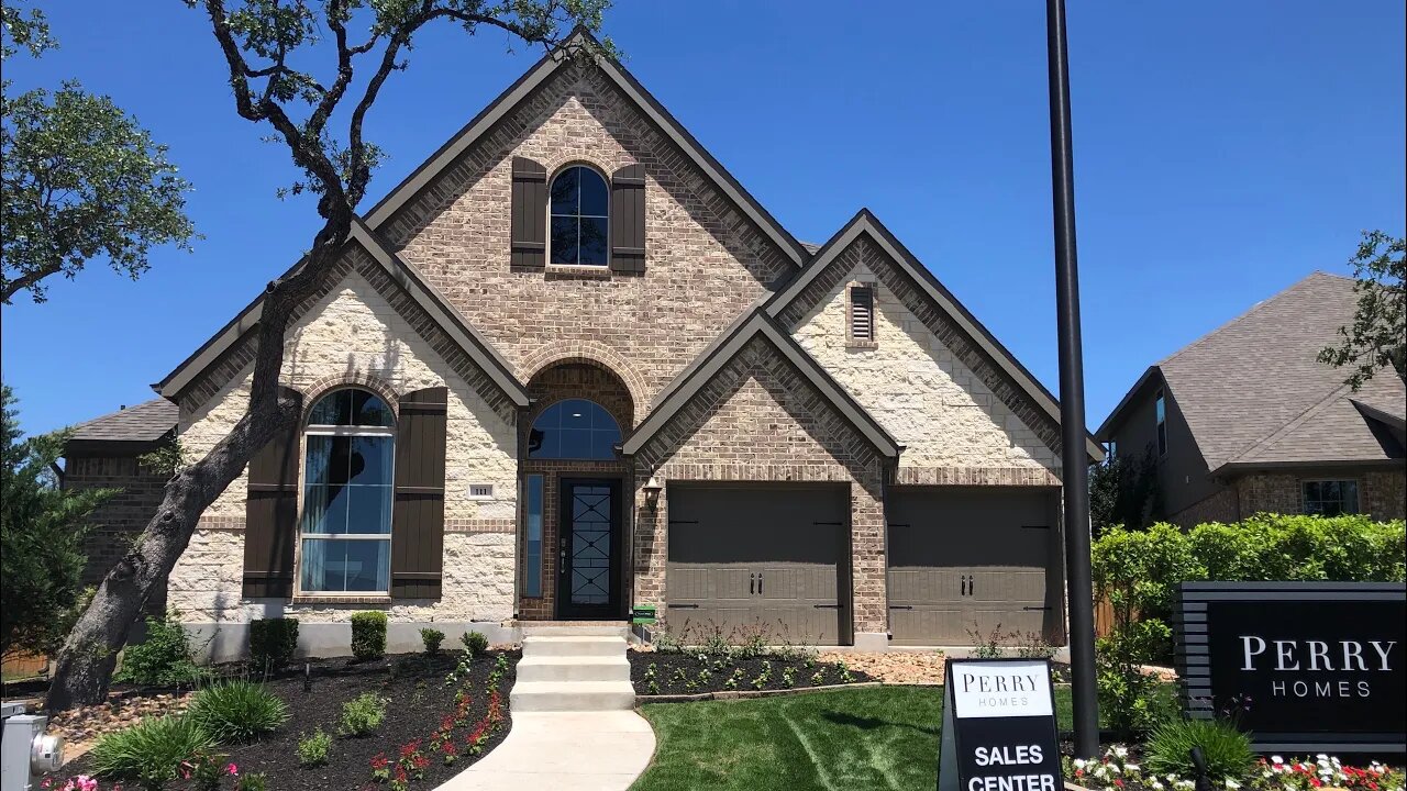 Perry Model Home tour, Plan 2935W, The Ranches at Creekside, Boerne Tx