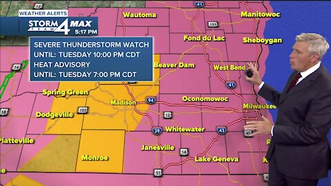 Severe Thunderstorm Watch issued for all of SE Wisconsin until 10 p.m.