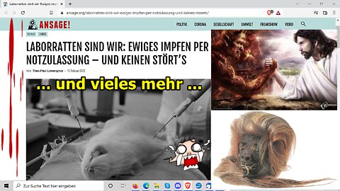 „Schlafschafe sind die permanenten Laborratten, usw.!!!“ ...