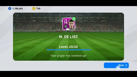 Training Featured Matthijs de Ligt | Insane Rating | PES 20 MOBILE