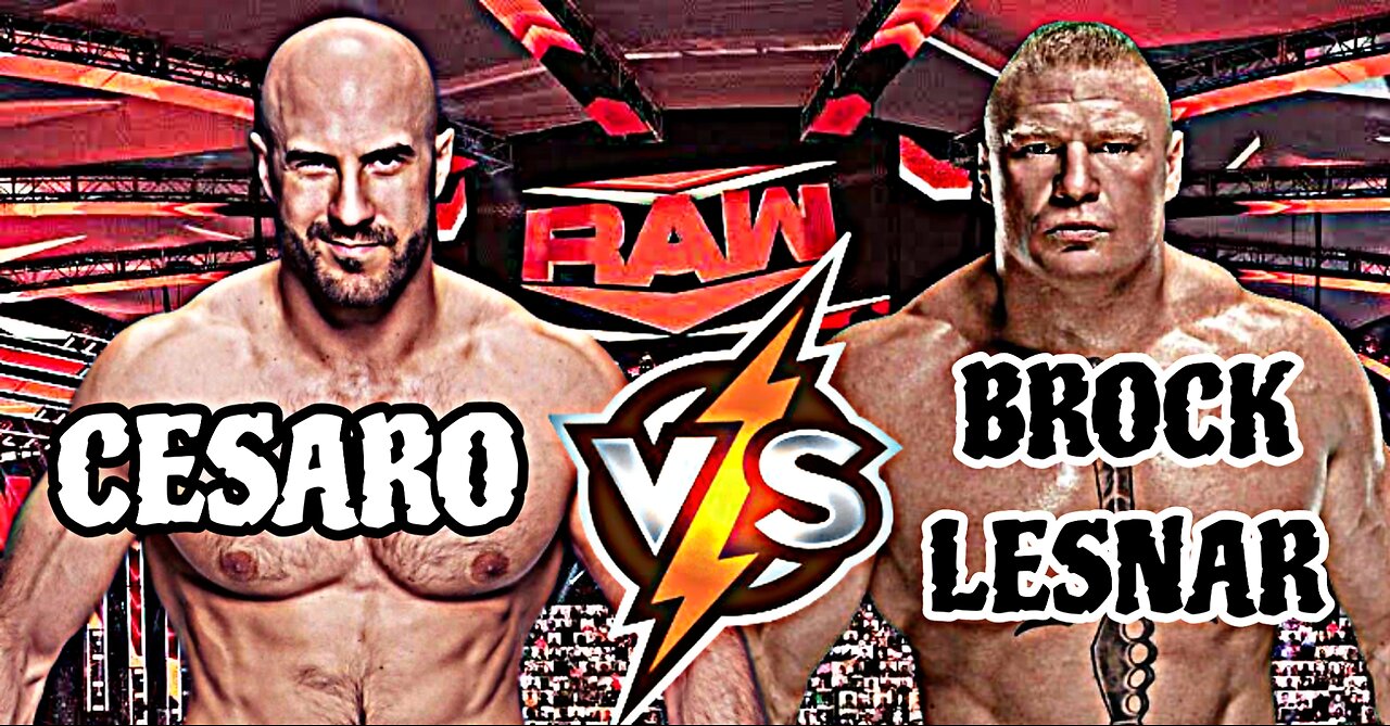 WWE WRESTLING MATCH / CESARO VS BROCK LESNAR💪💪🥰💪🙏