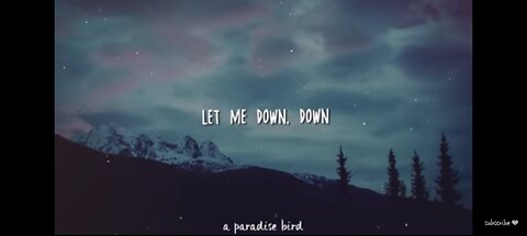 Alec Benjamin, ( let me down slowly)