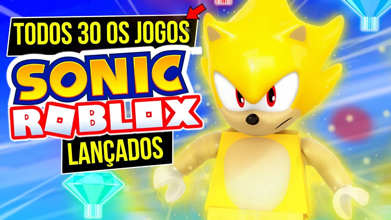 SONIC ganhou 30 JOGOS estranhos no ROBLOX 😵