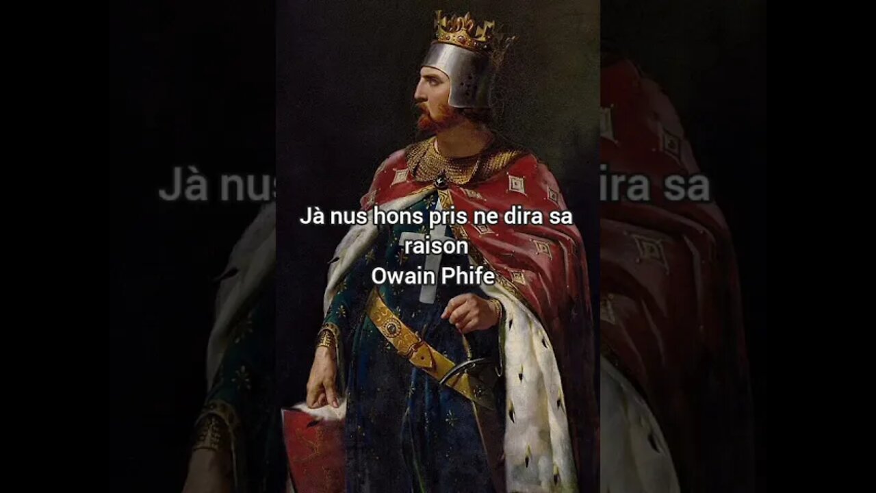 Chant de croisade composé par Richard Coeur de Lion en ancien français " Ja nus hons pris"