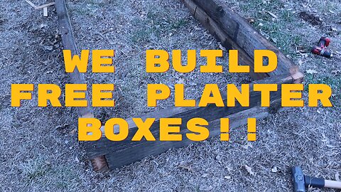 planter boxes from old beams
