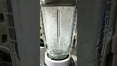 Glass in a blender