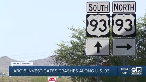 Two dead, two hurt in crash on U.S. 93 north of Wickenburg