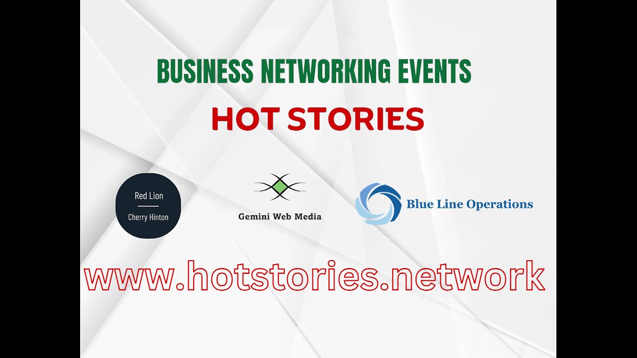 Hot Stories Business Networking Event In Cambridge