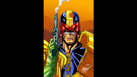Drawing Judge Dredd video!