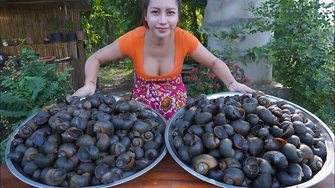 How to cook snail soup with vegetable recipe and eat - Amazing video