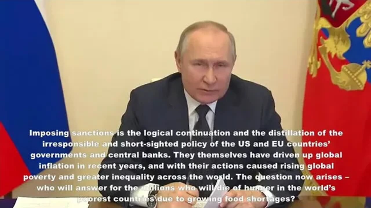 A MESSAGE TO THE PEOPLE OF THE WEST! ~ VLADIMIR PUTIN ~