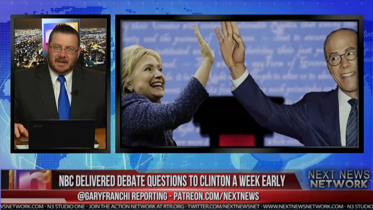 'NBC DRESSED INTERN AS FEDEX DRIVER TO DELIVER CLINTON DEBATE QUESTIONS EARLY' - 2016