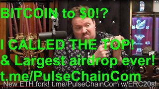 BITCOIN GOING to $0!? ETHEREUM DOGECOIN BNB ETH BTC EVERYTHING DYING! WHEN BOUNCE? AIRDROP COMING!