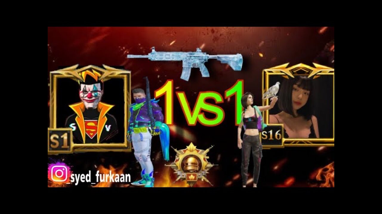 1vs1 TDM battle with pro girl 😈💀