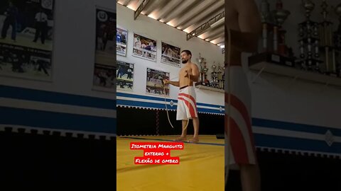 Isometria de Manguito Externo + Flexão de ombro