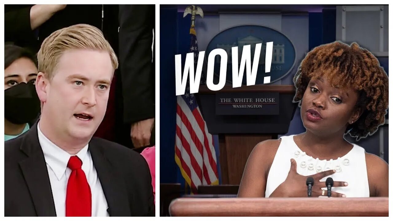 The White House BLATANTLY Lies in Response to Peter Doocy's Question on the Economy!
