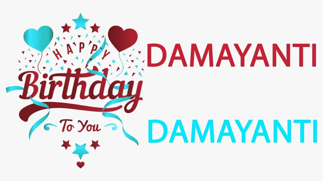 Happy Birthday to Damayanti - Hindi Birthday Wish From Birthday Bash