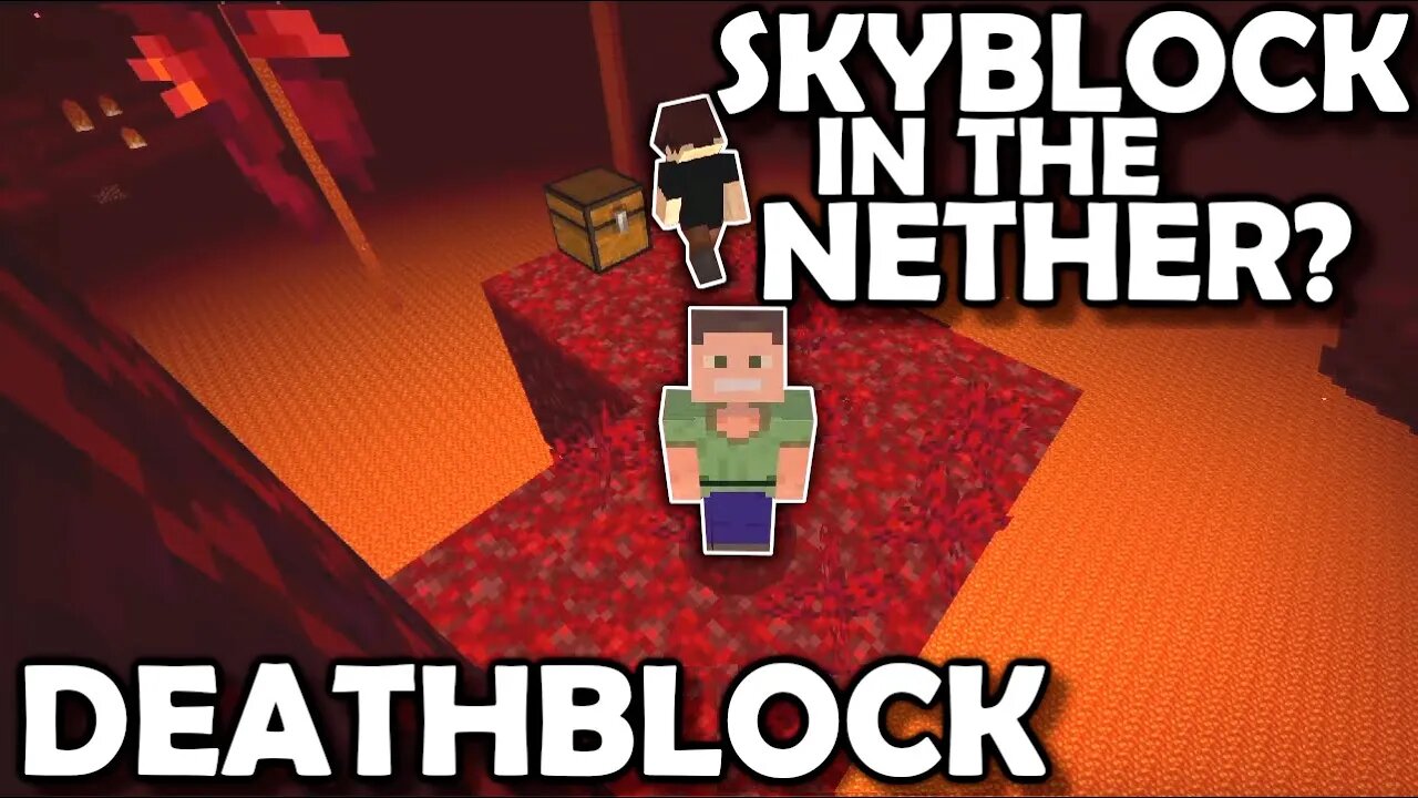 SKYBLOCK in the NETHER? DEATHBLOCK! | Part 1 | Minecraft | The Basement