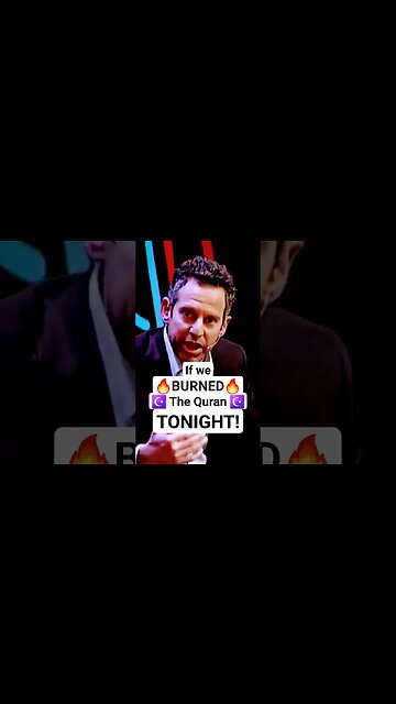 RELIGIOUS BOOK BURNINGS 😳🔥#bible #quran #samharris #jordanpeterson #religion #atheism #atheist #god