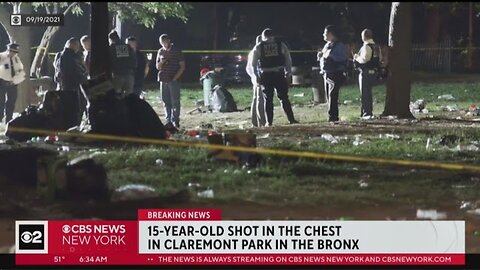Teen shot in chest in Claremont Park