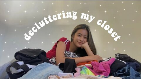 decluttering my closet (w/ try on)