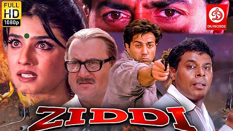 Ziddi ( ज़िद्दी ) Sunny Deol, Raveena Tandon, Anupam Kher | Bollywood Romantic Action Drama Movie