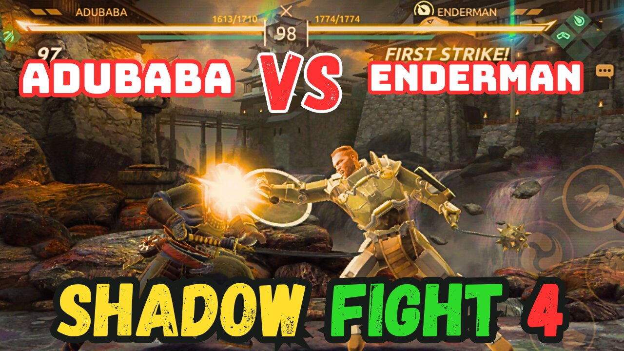 ADUBABA VS ENDERMAN Epic Duels in Shadow Fight 4 Ultimate Warrior Showdown Shadow Fight 4 Gameplay