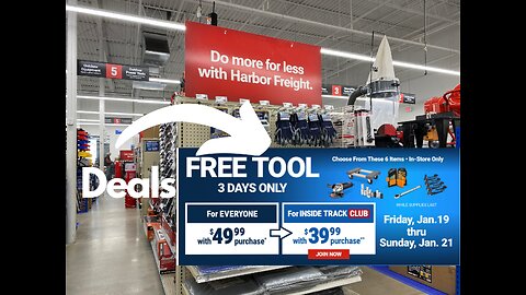 Harbor Freight Free Tool Weekend