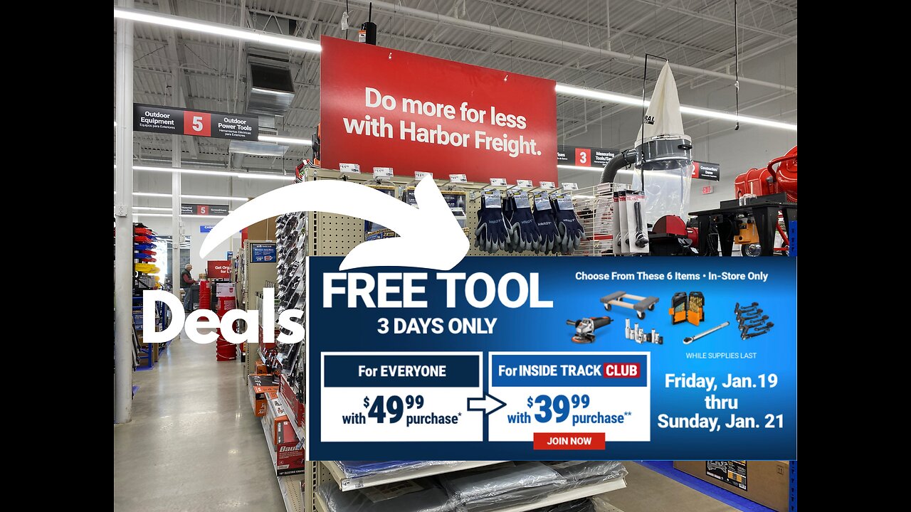 Harbor Freight Free Tool Weekend