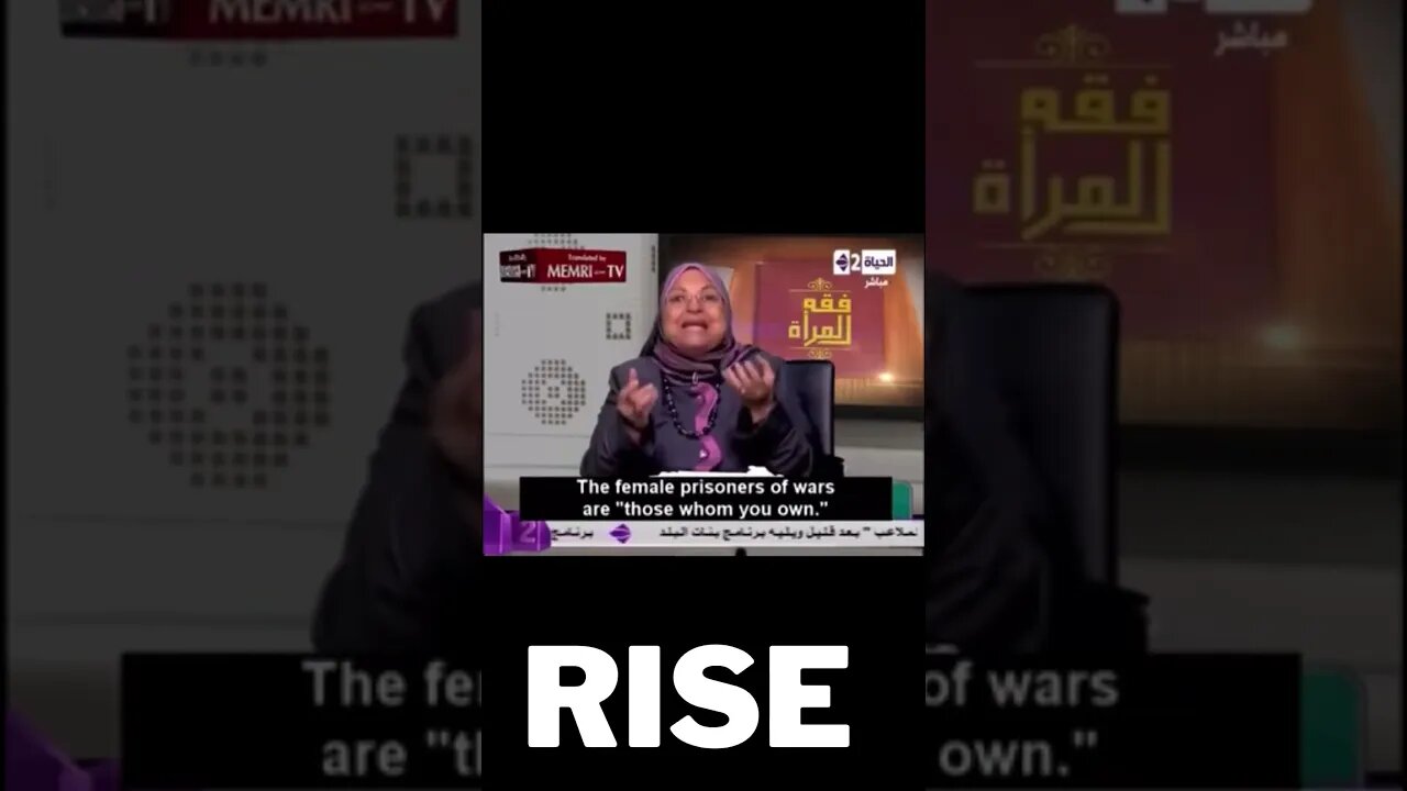R*pe the Women Taken as Prisoners of War, says Islamic Scholar