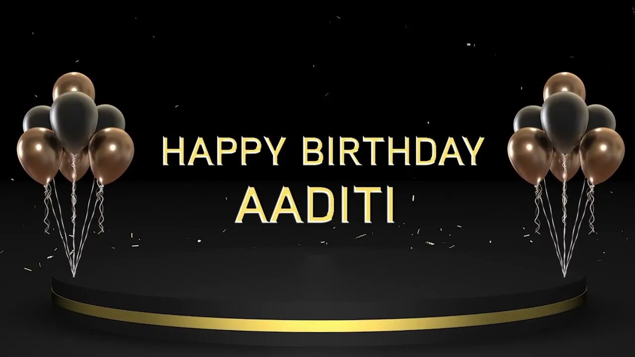 Wish you a very Happy Birthday Aaditi