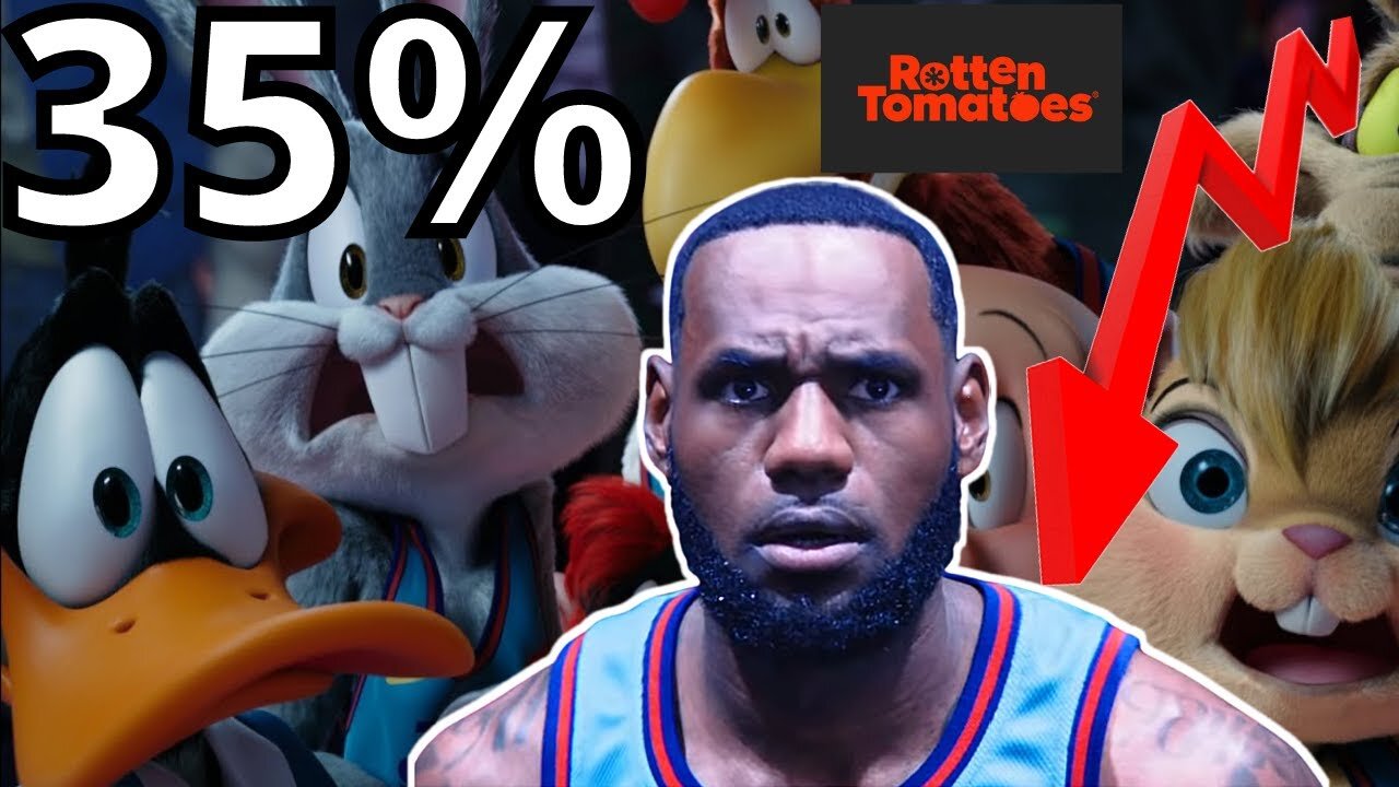 Space Jam A New Legacy PLUMMETS to 35% from WOKE Critics on Rotten Tomatoes! Lebron James FAILS!