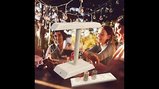 Handmade Wooden Ring Toss Hooks Fast-Paced Interactive