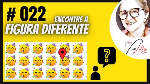 ENCONTRE A FIGURA DIFERENTE | # 022| FIND THE DIFFERENT FIGURE