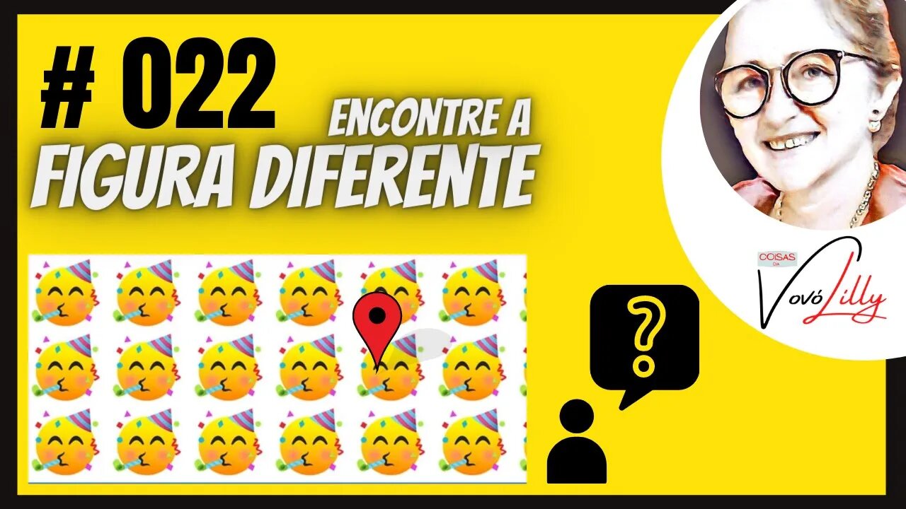 ENCONTRE A FIGURA DIFERENTE | # 022| FIND THE DIFFERENT FIGURE