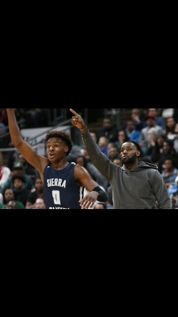 LeBron Wants To Play His Son Bronny In The NBA 😱 #lebronjames #bronnyjames #nba