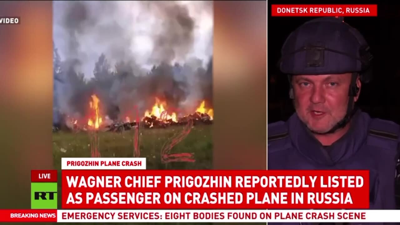 Private jet crashes near Moscow, Wagner chief reportedly listed among passengers