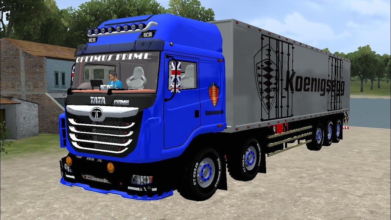 TATA Prima Container Truck Mod |Bus Simulator Indonesia |Truck Mod for BUSSID |Gaming