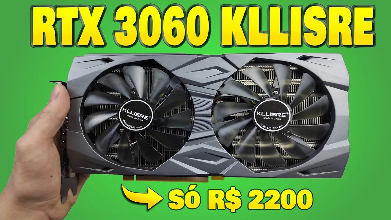 Chegou! RTX 3060 de R$ 2.200 do Aliexpress ! Unboxing RTX KLLISRE 3060 12gb