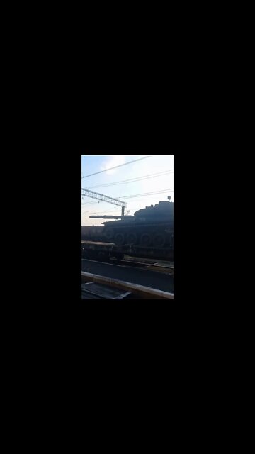 A train of T-80BV tanks arrived in Lugansk People's Republic
