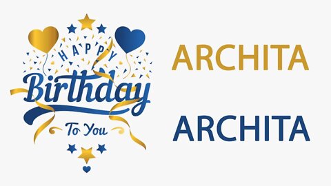 Happy Birthday to Archita - Hindi Birthday Wish From Birthday Bash