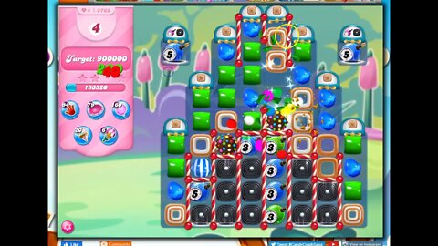 Candy Crush Level 3763 Talkthrough, 10 Moves 0 Boosters